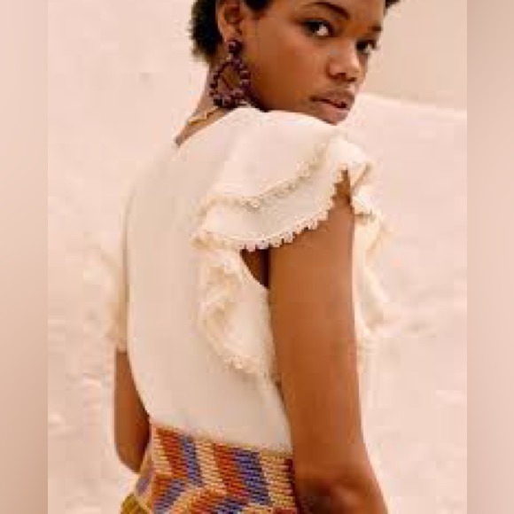 Sézane Ester Blouse in Coffee - Picture 4 of 11